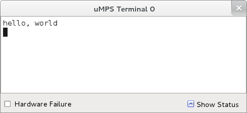 hello terminal