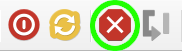 the stop button