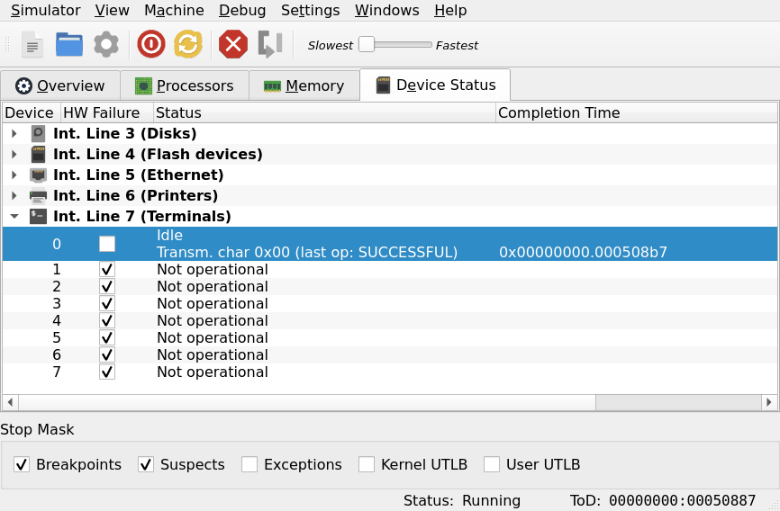 terminal execution